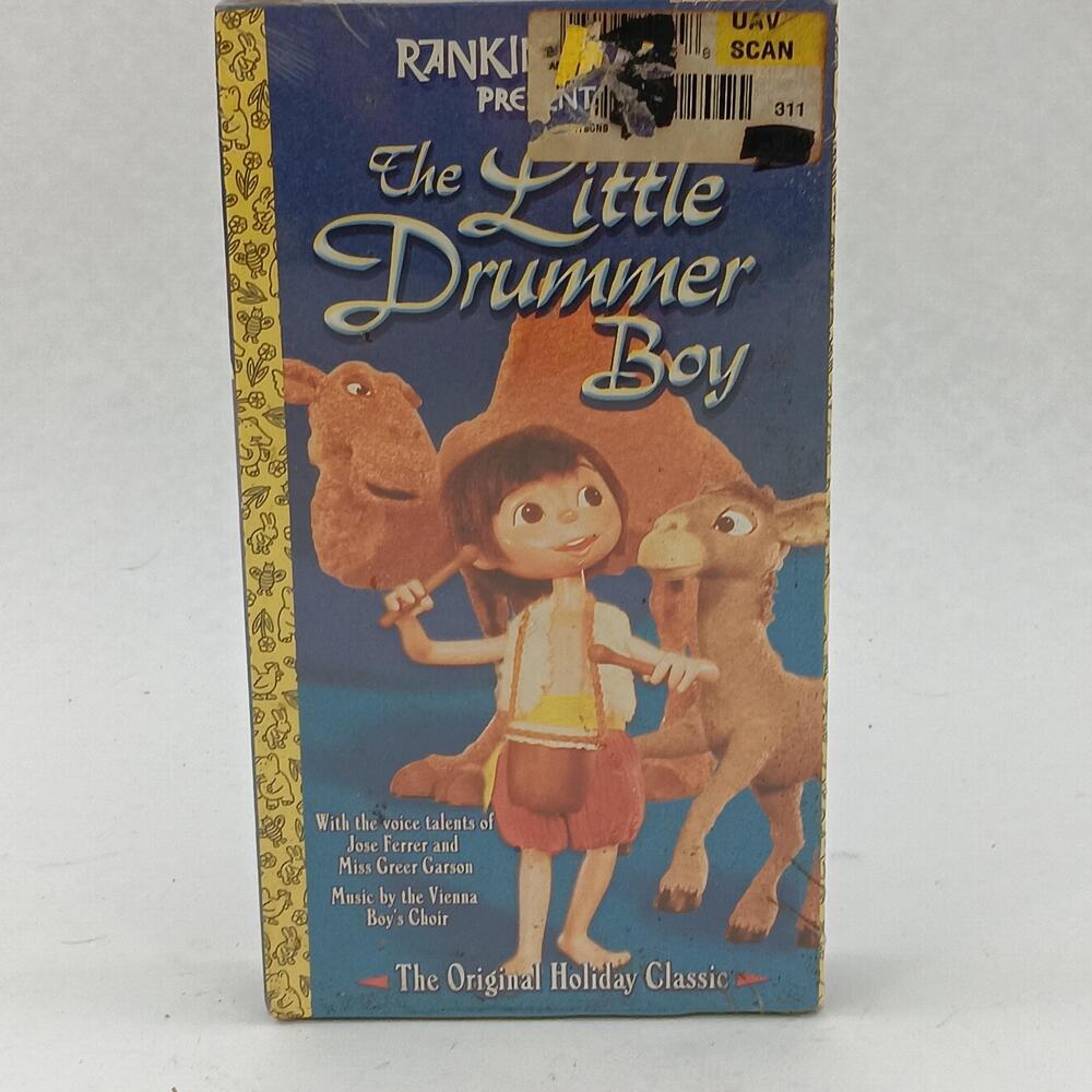 Vintage Little Drummer Boy VHS Jose Ferrer Greer Garson Sony Wonder Christmas